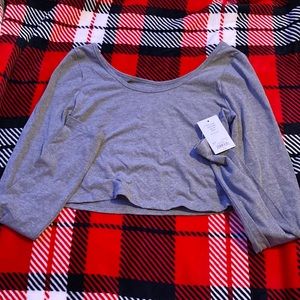 Cropped Long Sleeve Tee